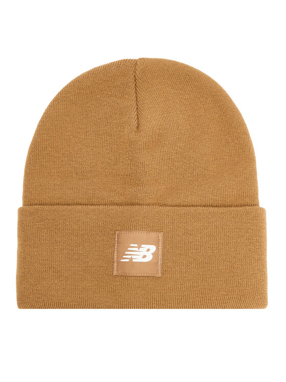 New Balance Шапка LAH13034GIN Кафяв цвят на ниска цена