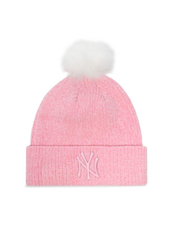 New Era Шапка New York Yankees Chenille Beanie 60284837 Розов цвят на ниска цена