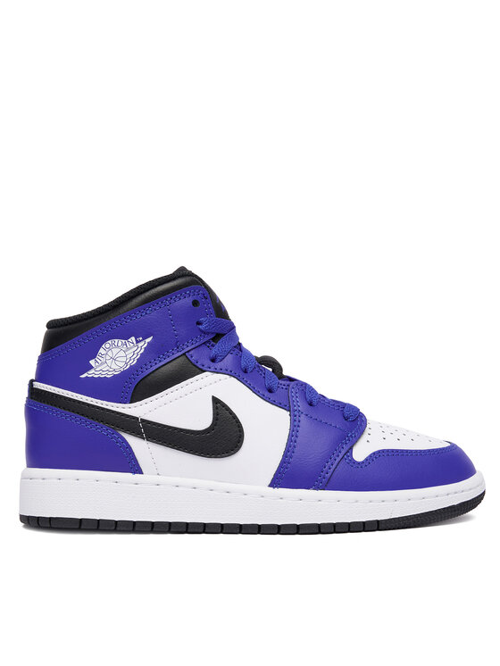 Nike Сникърси Air Jordan 1 Mid (GS) DQ8423 402 Син цвят на ниска цена