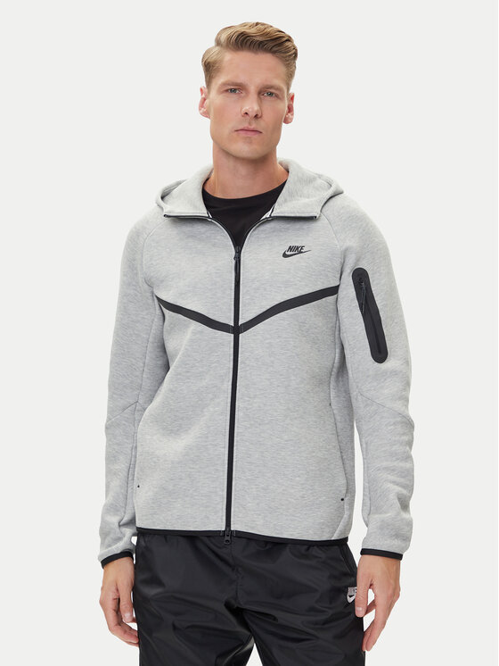 Nike Суитшърт Windrunner HV0949 Сив Regular Fit цвят на ниска цена