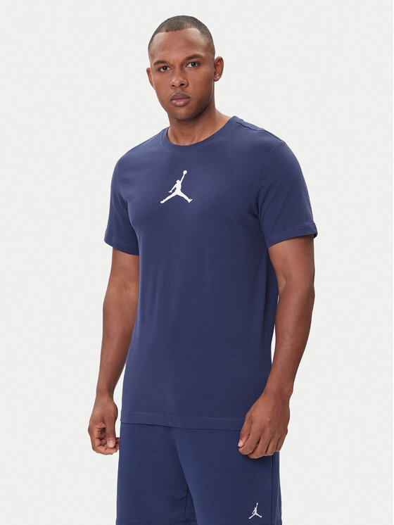 Nike Тишърт CW5190 410 Тъмносин Regular Fit цвят на ниска цена