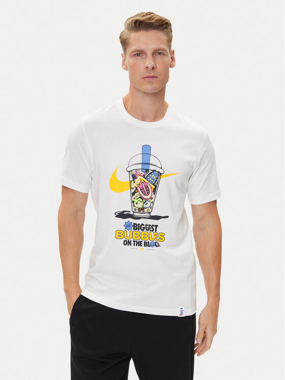 Nike Тишърт HJ0770 Бял Regular Fit цвят на ниска цена