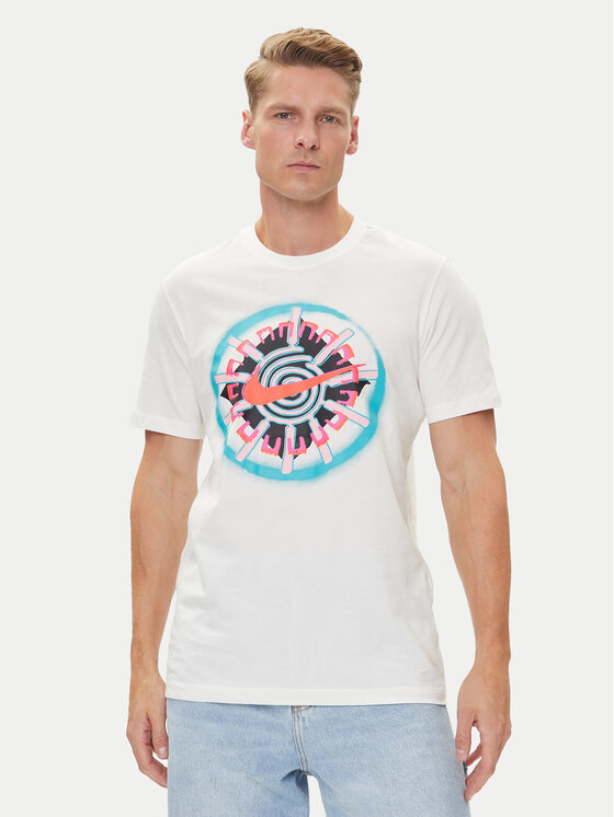 Nike Тишърт HJ0790 Бял Regular Fit цвят на ниска цена