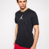 Nike Тишърт Jordan Jumpman CW5190 Черен Standard Fit цвят на ниска цена