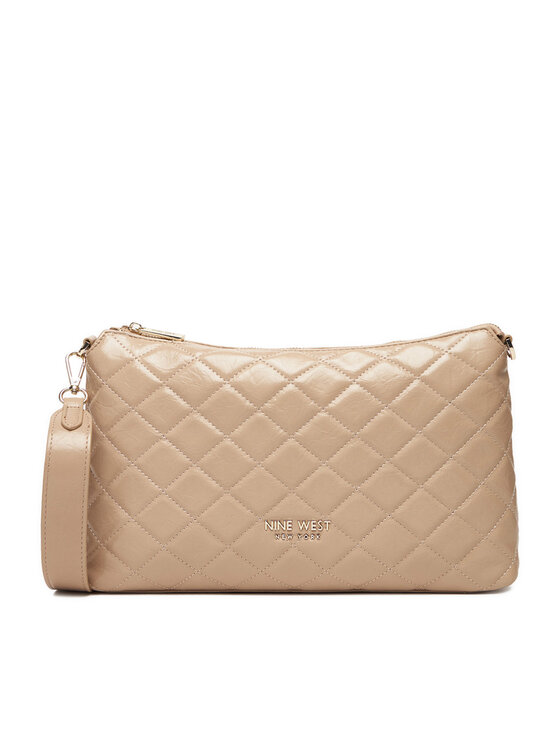 Nine West Дамска чанта CEO-AGATHA-LA482-3035 Бежов цвят на ниска цена