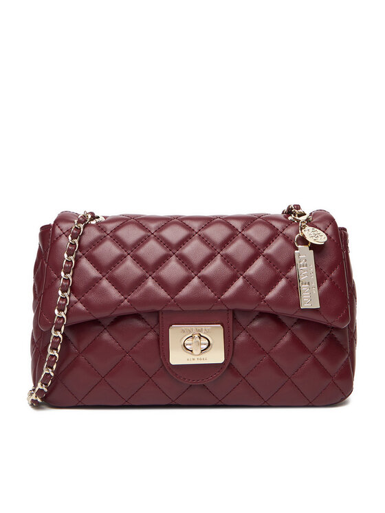 Nine West Дамска чанта CEO-IDAHO-LDA8004 Бордо цвят на ниска цена