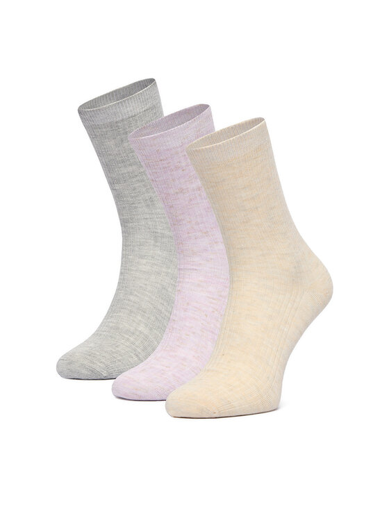 Nine West Къси чорапи CEO_BR_NW_25080_W_AW25 (3 PACK) Цветен цвят на ниска цена