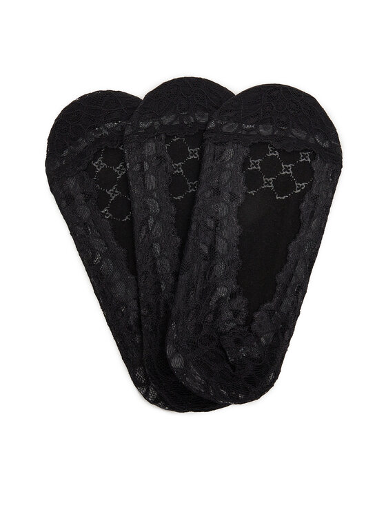 Nine West Чорапи тип терлици LA_NW_4WB_005_SS25 (3-PACK) BLACK Черен цвят на ниска цена