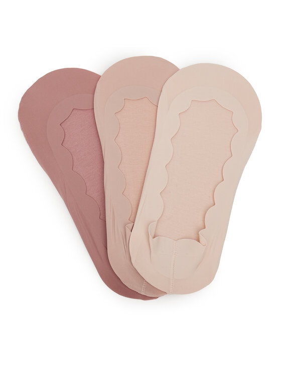 Nine West Чорапи тип терлици LA_NW_4WB_009_SS25 (3-PACK) BKACK/MIX Розов цвят на ниска цена