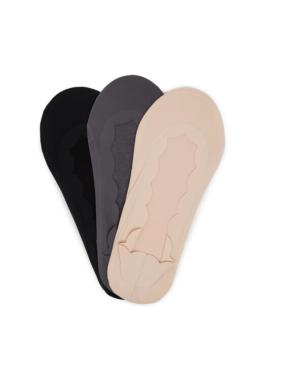 Nine West Чорапи тип терлици LA_NW_4WB_009_SS25 (3-PACK) BKACK/MIX Цветен цвят на ниска цена