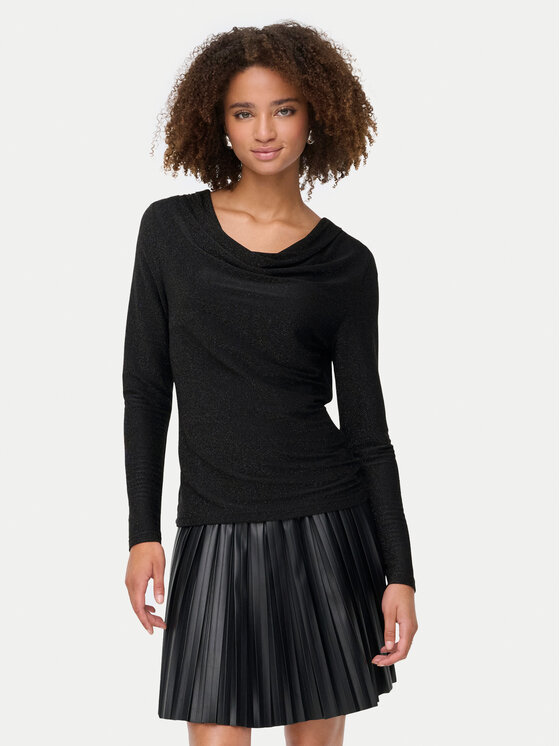 ONLY Блуза Rich 15360265 Черен Regular Fit цвят на ниска цена