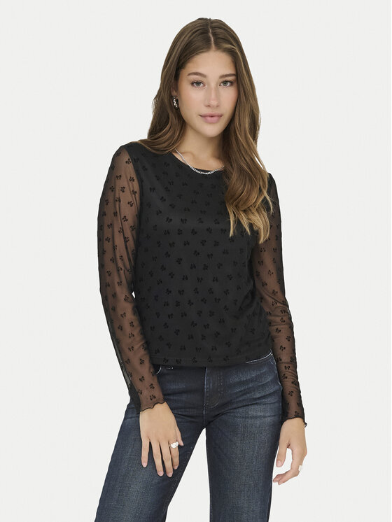 ONLY Блуза Siena 15362924 Черен Regular Fit цвят на ниска цена