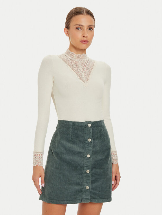 ONLY Блуза Tilde 15207788 Бежов Stretch Fit цвят на ниска цена