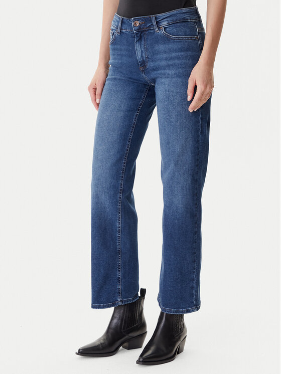 ONLY Дънки Blush 15344167 Тъмносин Straight Fit цвят на ниска цена