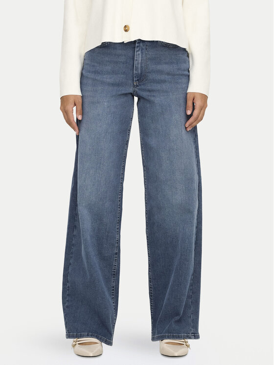 ONLY Дънки Madison 15338787 Син Wide Leg цвят на ниска цена
