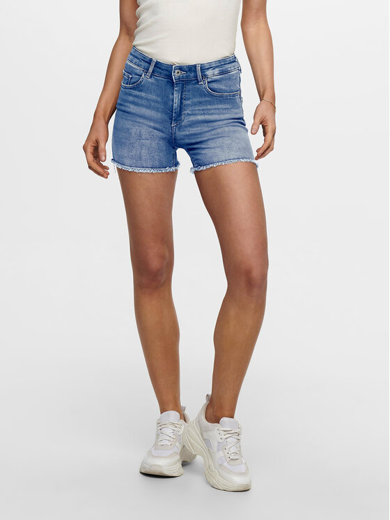 ONLY Дънкови шорти 15196303 Син Regular Fit цвят на ниска цена