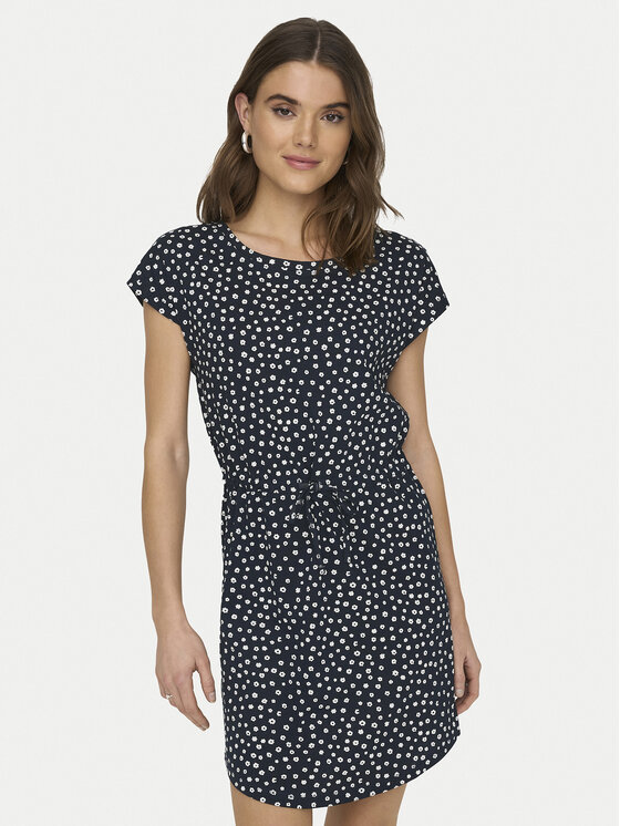 ONLY Ежедневна рокля May 15153021 Тъмносин Regular Fit цвят на ниска цена