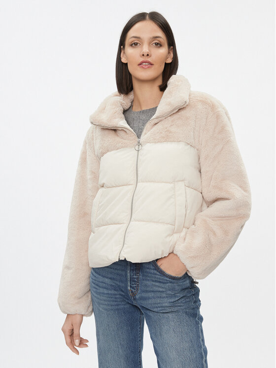 ONLY Зимно яке 15292945 Бежов Regular Fit цвят на ниска цена