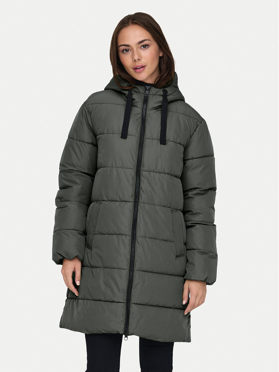 ONLY Зимно яке Clair 15323232 Сив Regular Fit цвят на ниска цена