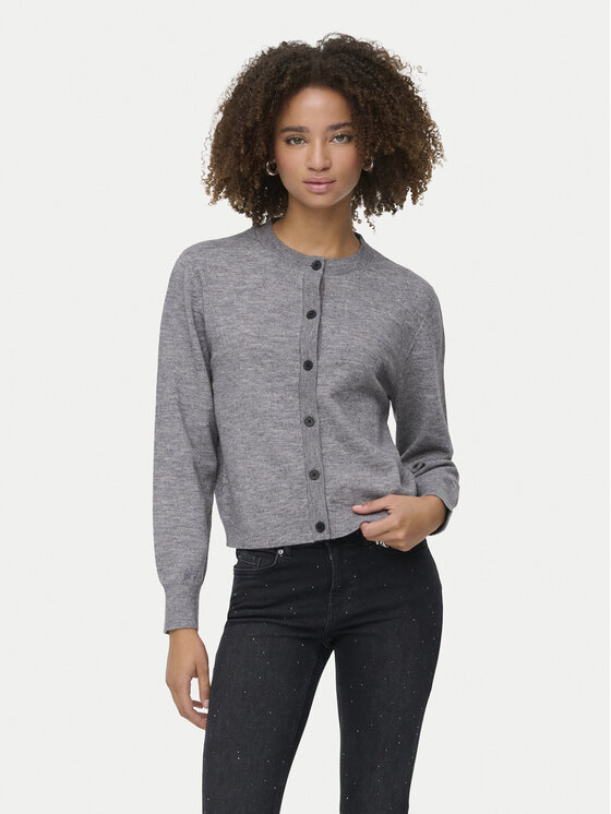 ONLY Кардиган Camille 15349639 Сив Regular Fit цвят на ниска цена