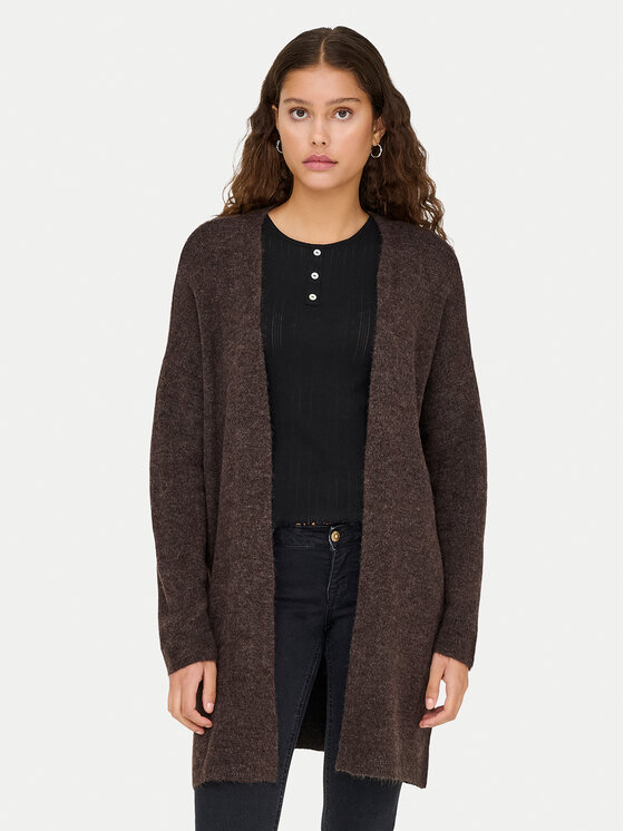 ONLY Кардиган Talio 15358604 Кафяв Regular Fit цвят на ниска цена