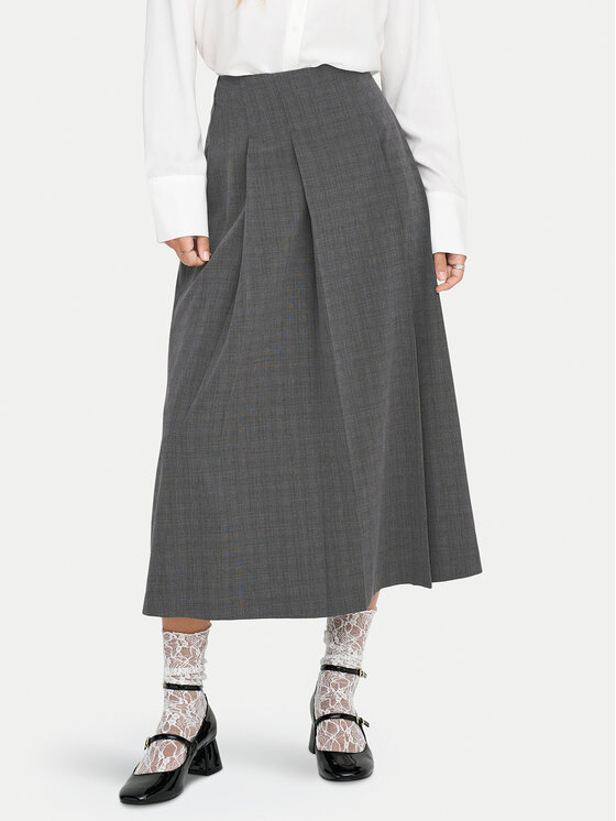 ONLY Макси пола Lexie 15359282 Сив Regular Fit цвят на ниска цена
