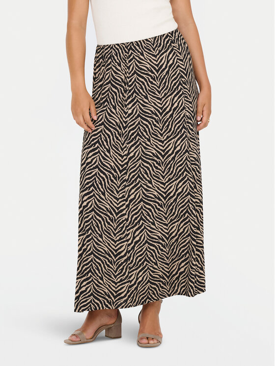 ONLY Макси пола Nova 15357477 Черен Regular Fit цвят на ниска цена