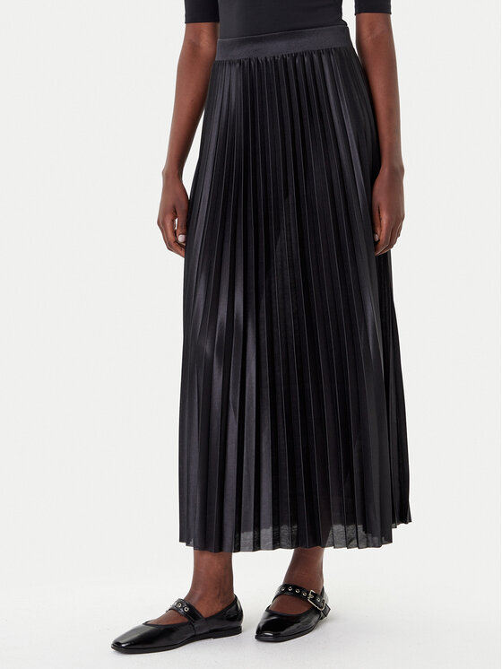 ONLY Плисирана пола Kolter 15356154 Черен Regular Fit цвят на ниска цена