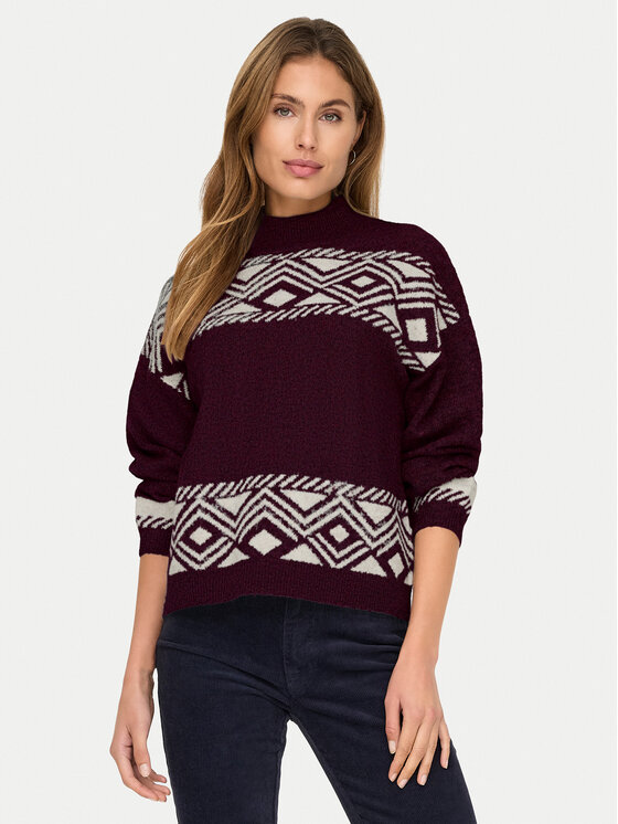 ONLY Поло Victoria 15321179 Виолетов Regular Fit цвят на ниска цена