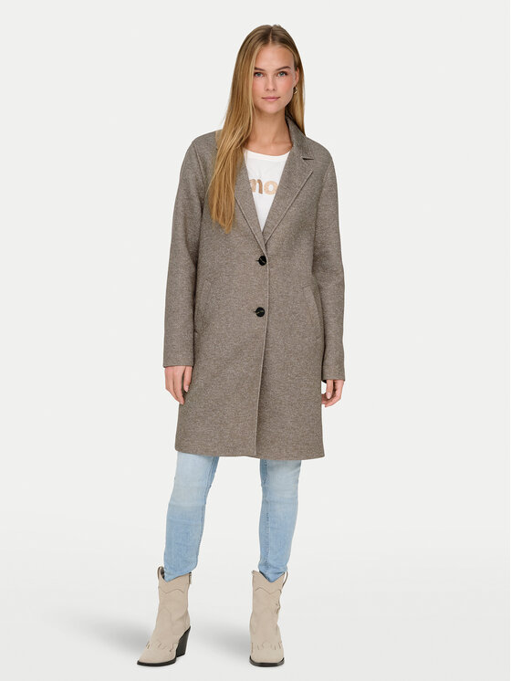 ONLY Преходно палто Sedona 15321862 Сив Regular Fit цвят на ниска цена
