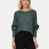 ONLY Пуловер Adaline 15226298 Зелен Relaxed Fit цвят на ниска цена