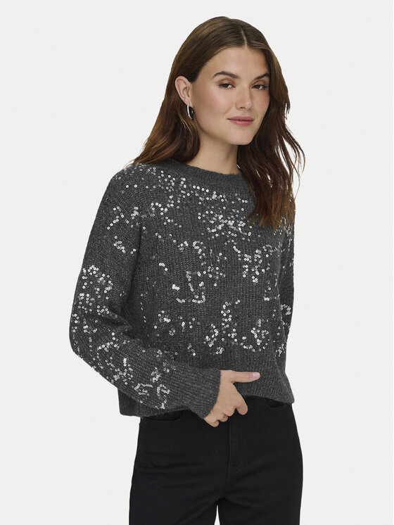 ONLY Пуловер Alta 15353230 Сив Regular Fit цвят на ниска цена