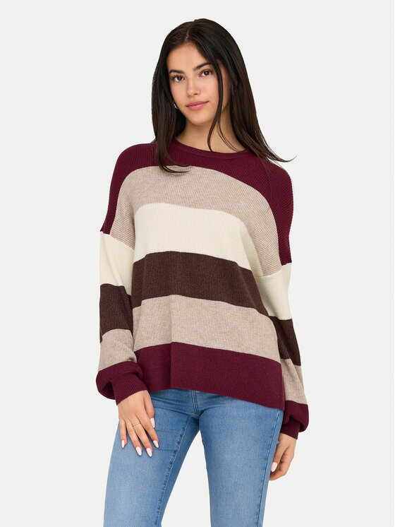 ONLY Пуловер Atia 15220044 Виолетов Regular Fit цвят на ниска цена