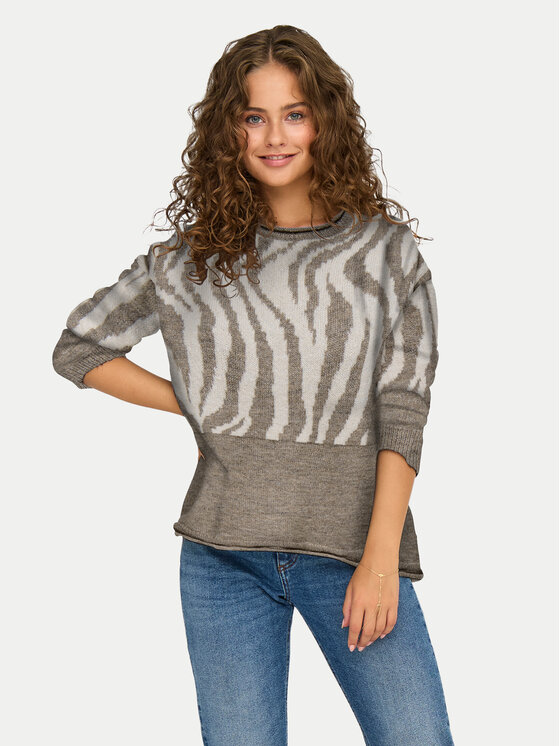 ONLY Пуловер Jade 15294969 Зелен Regular Fit цвят на ниска цена