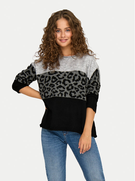 ONLY Пуловер Jade 15294969 Сив Regular Fit цвят на ниска цена