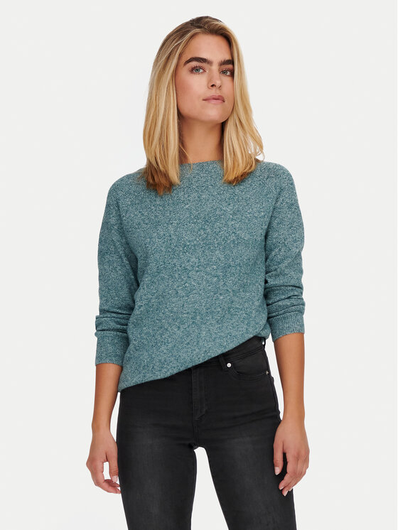 ONLY Пуловер Rica 15204279 Зелен Regular Fit цвят на ниска цена