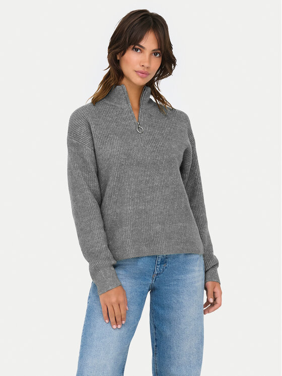 ONLY Пуловер Tokyo 15317865 Сив Standard Fit цвят на ниска цена