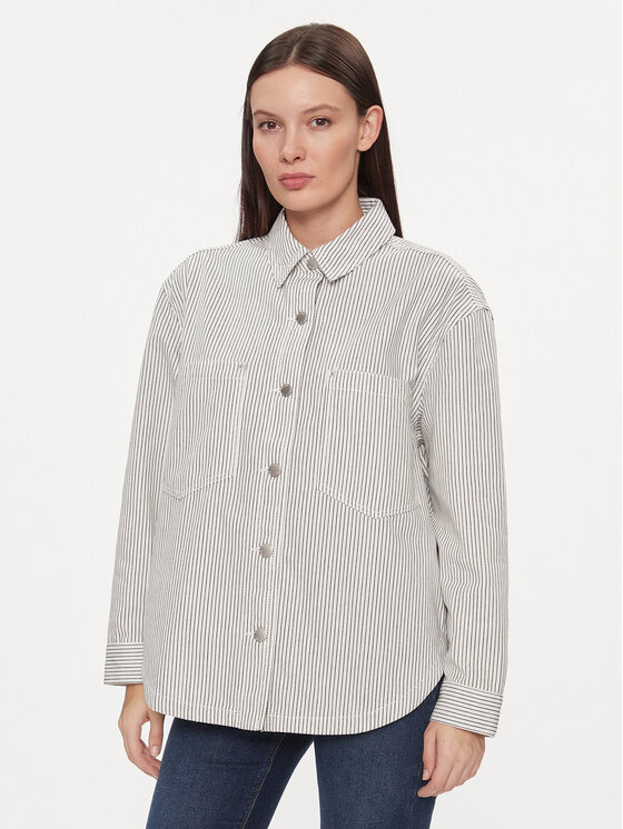 ONLY Риза Merle 15312897 Сив Loose Fit цвят на ниска цена