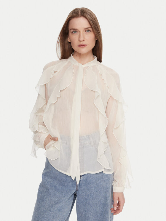 ONLY Риза Taryn 15360696 Бежов Regular Fit цвят на ниска цена