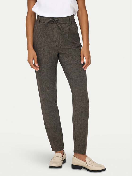 ONLY Текстилни панталони Poptrash 15330800 Сив Regular Fit цвят на ниска цена