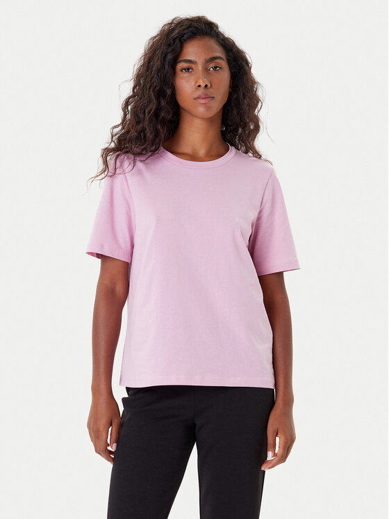 ONLY Тишърт 15270390 Розов Regular Fit цвят на ниска цена