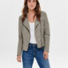ONLY Яке от имитация на кожа Ava 15102997 Сив Regular Fit цвят на ниска цена