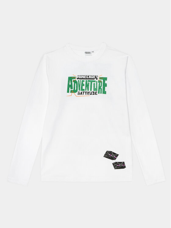 OVS Блуза MINECRAFT 1891415 Бял Regular Fit цвят на ниска цена