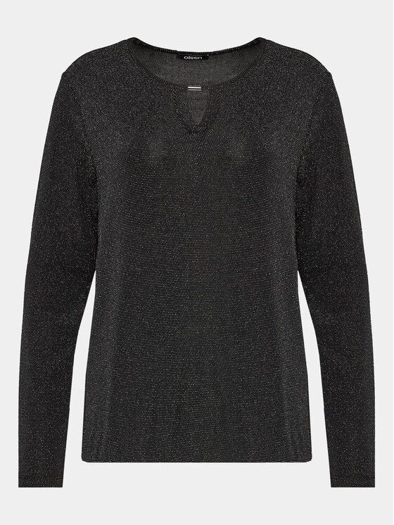 Olsen Блуза Clara 11104678 Черен Regular Fit цвят на ниска цена