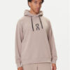 On Суитшърт Club Hoodie 1ME1003 Бежов Relaxed Fit цвят на ниска цена