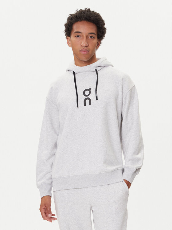 On Суитшърт Club Hoodie 1ME1003 Сив Relaxed Fit цвят на ниска цена
