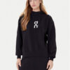 On Суитшърт Club Hoodie 1WE1004 Черен Relaxed Fit цвят на ниска цена
