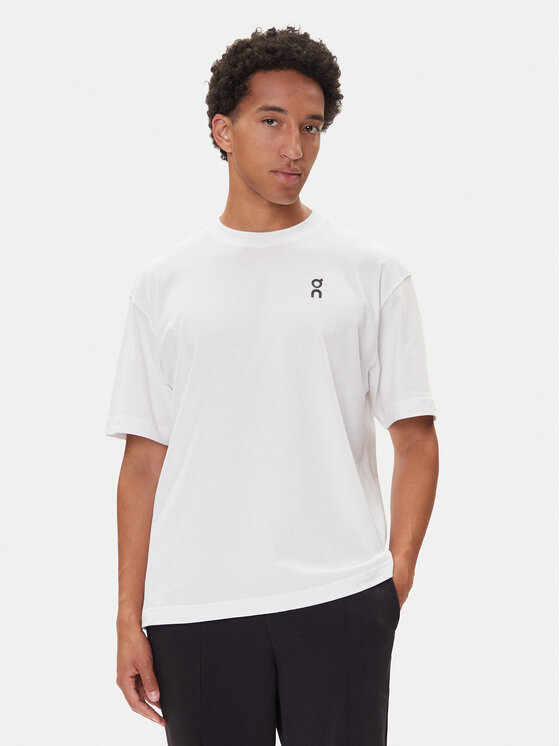 On Тишърт Club-T 1ME1005 Бял Relaxed Fit цвят на ниска цена