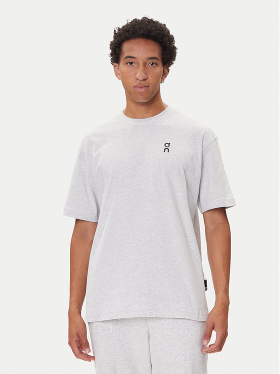 On Тишърт Club-T 1ME1005 Сив Relaxed Fit цвят на ниска цена