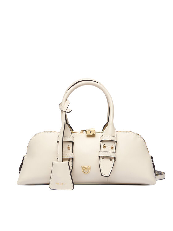 PINKO Дамска чанта Bowling Bag Baguette AI 25-26 PLTT 105334 A0QO Екрю цвят на ниска цена